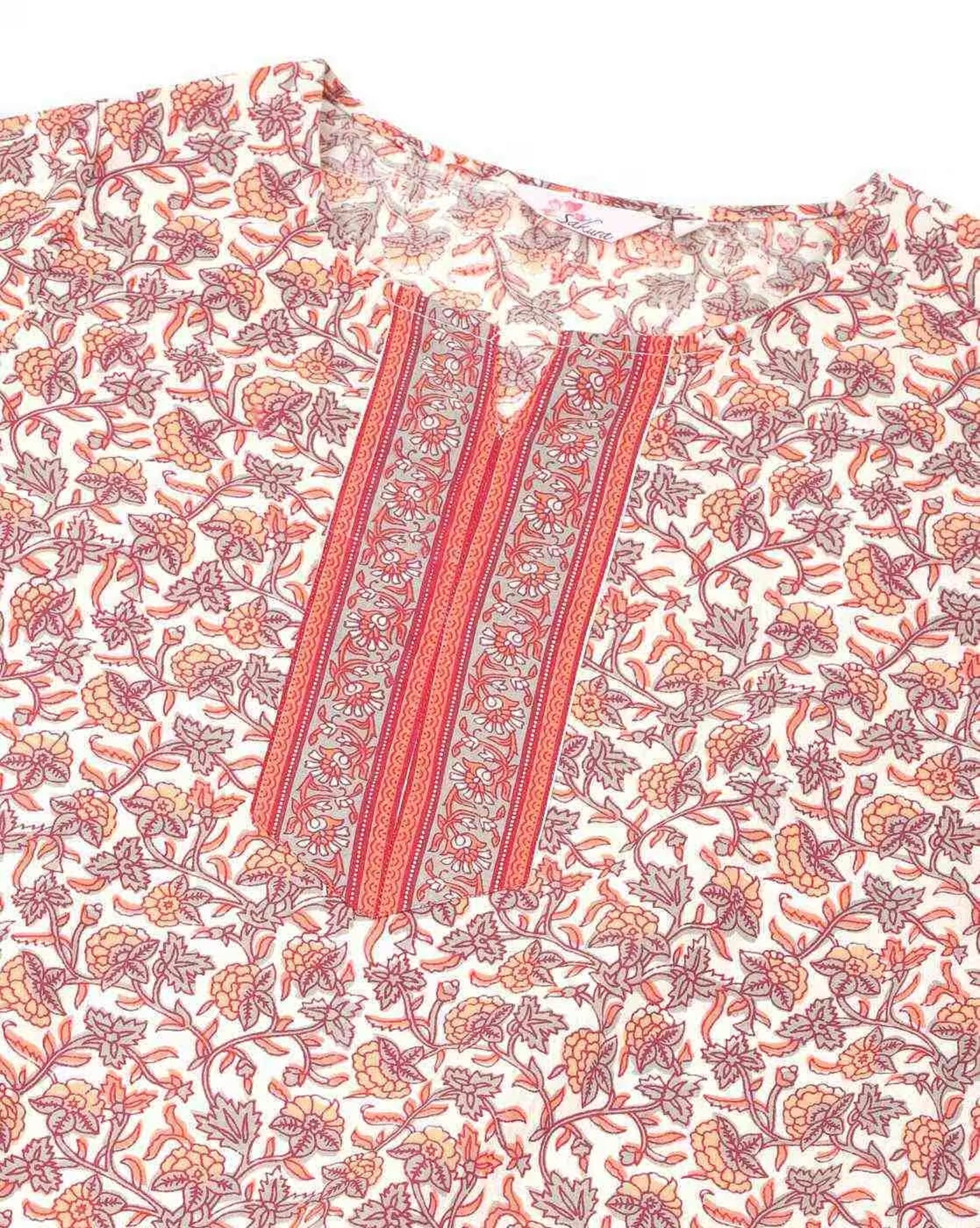 Floral Print Straight Kurta