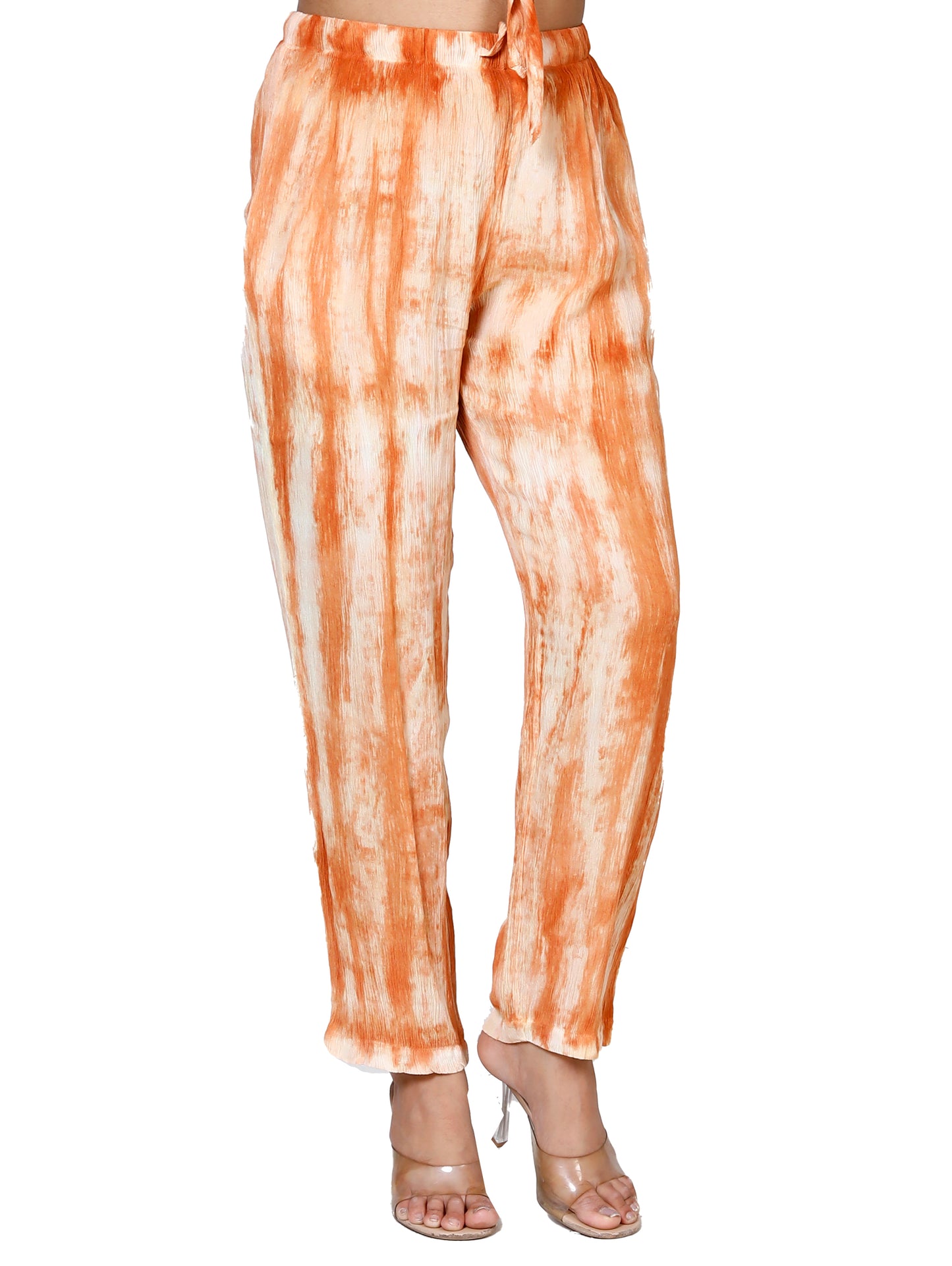Sakura Peach Tie-Dye Button-Down Co-ords Two-Piece Set