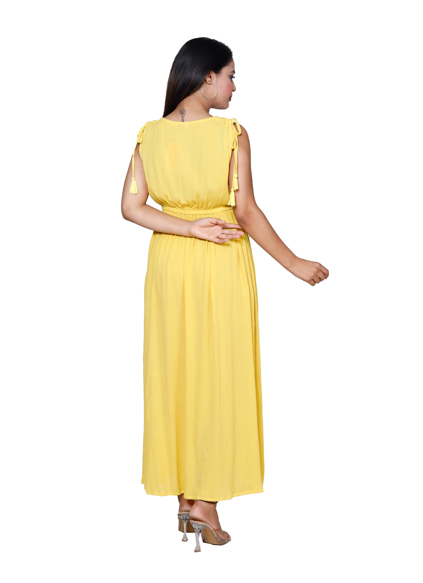 Sunny Yellow Maxi Dress by Sakura