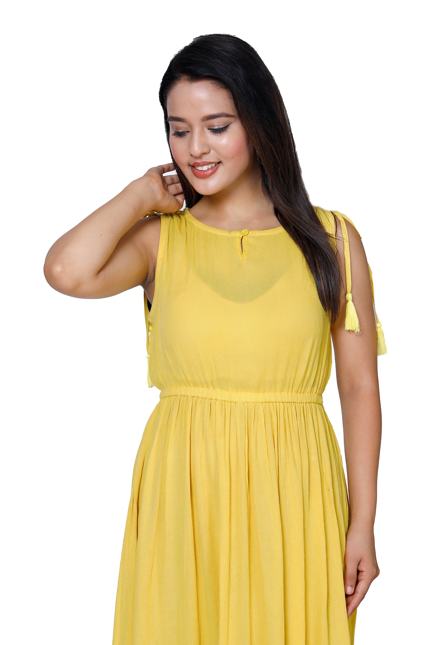 Sunny Yellow Maxi Dress by Sakura