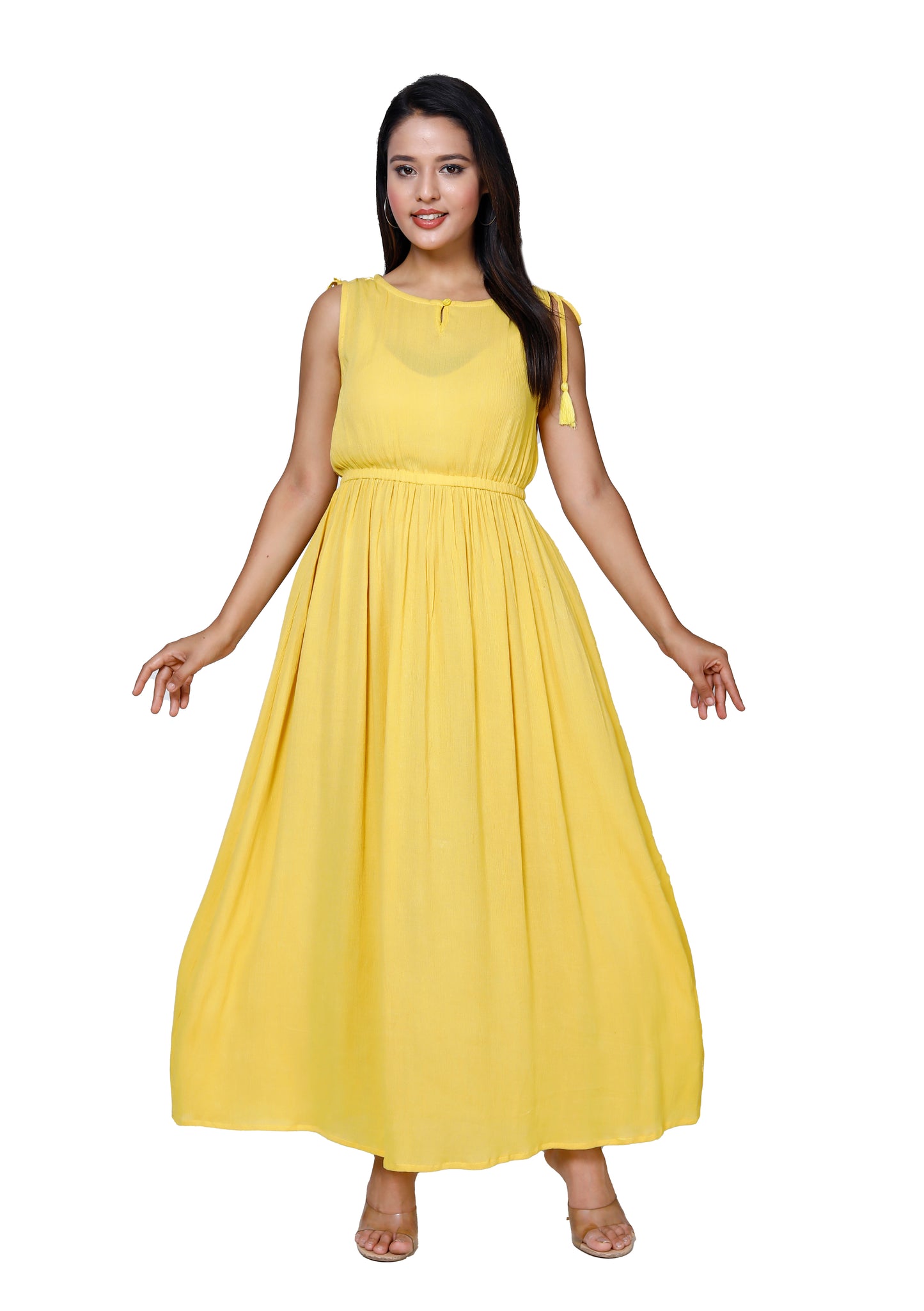 Sunny Yellow Maxi Dress by Sakura