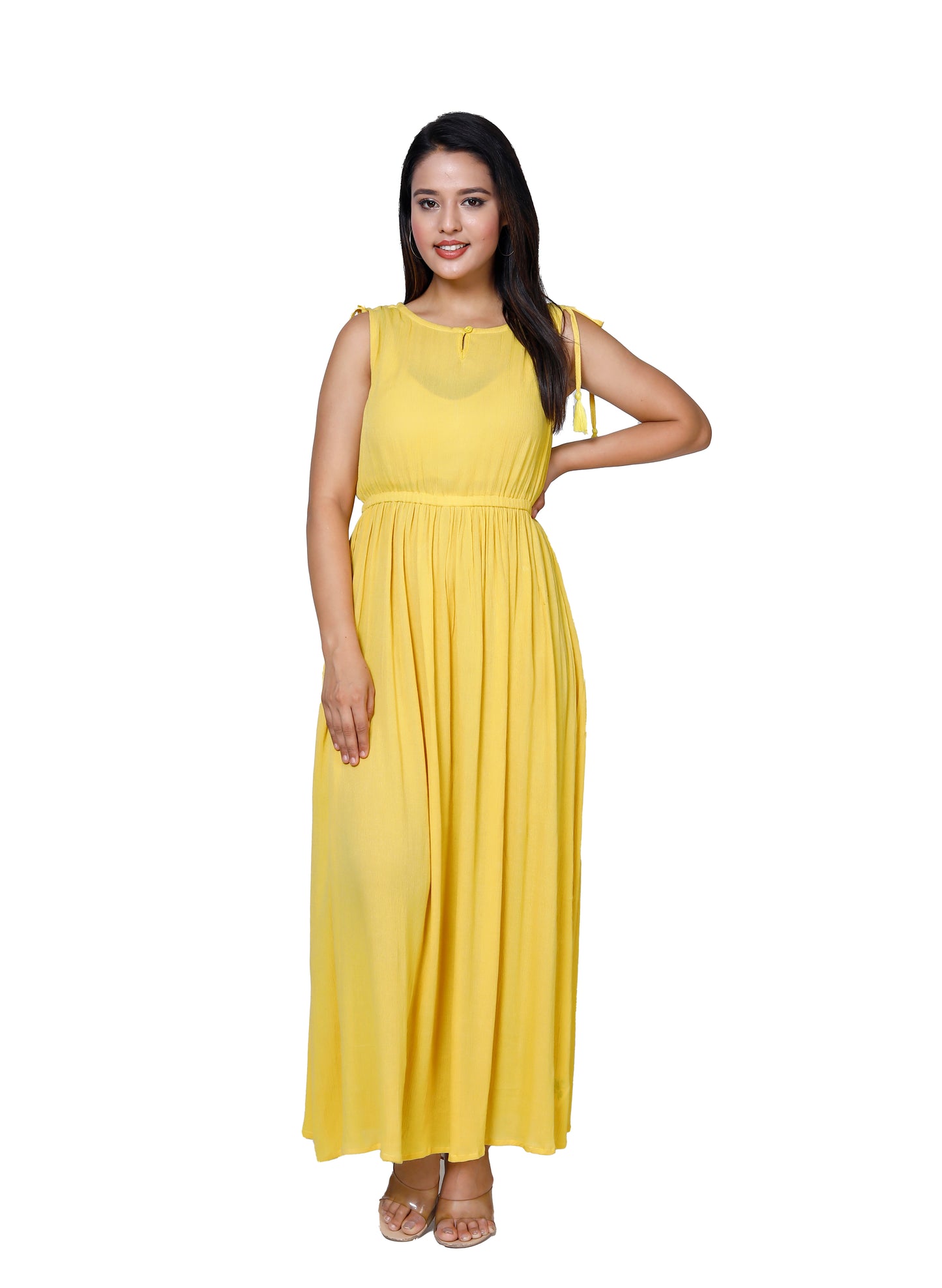 Sunny Yellow Maxi Dress by Sakura