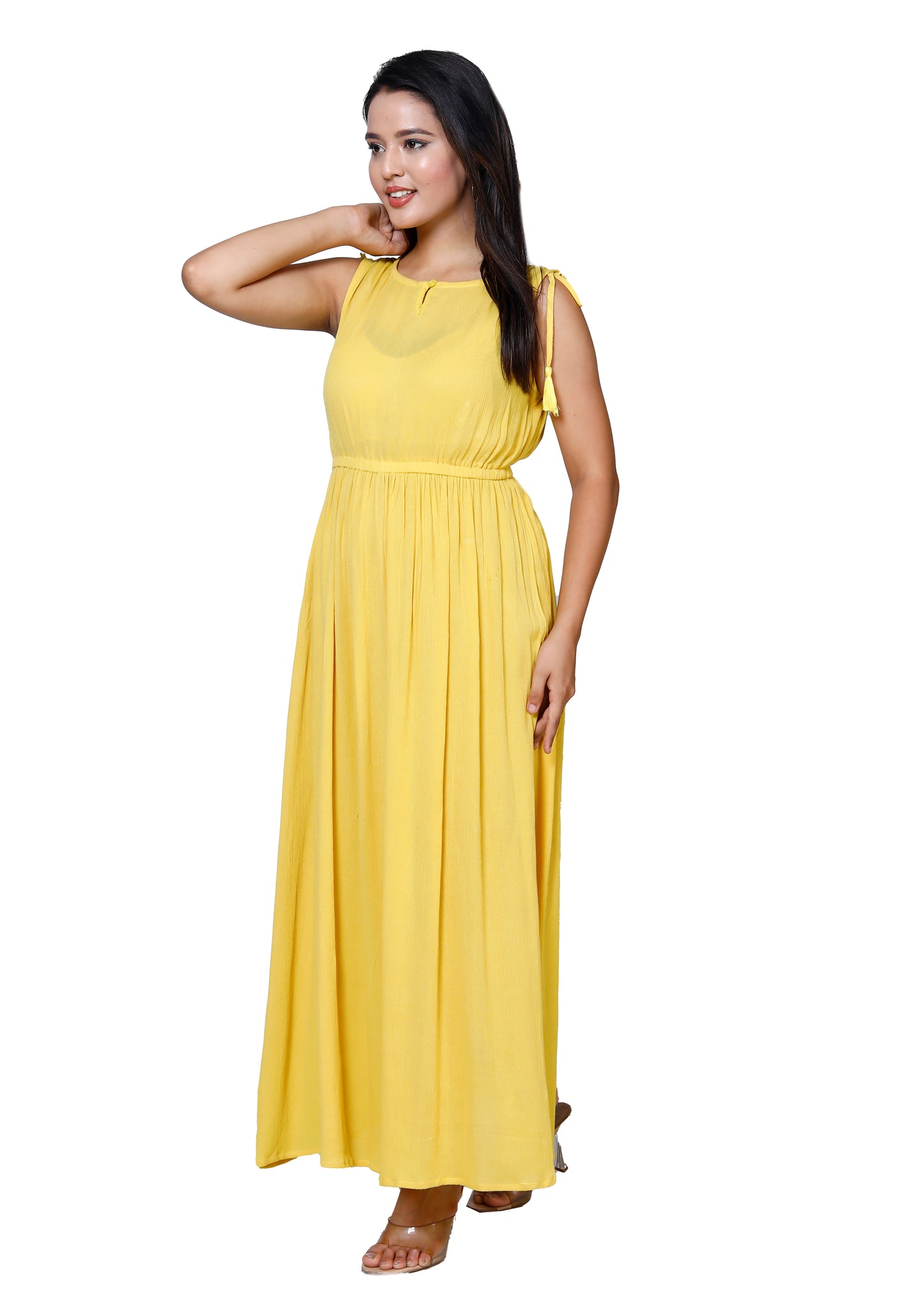 Sunny Yellow Maxi Dress by Sakura