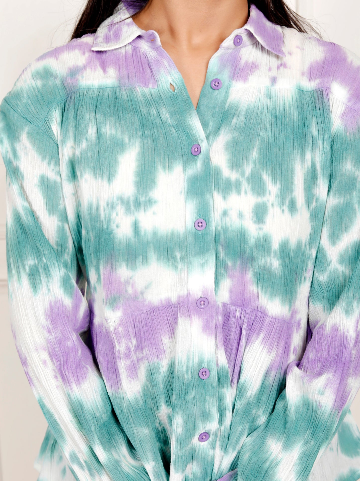 Trendy Hand-Dyed Cotton Crepe Top for Women | Azo-Free Colors | Ethnic Boho Style