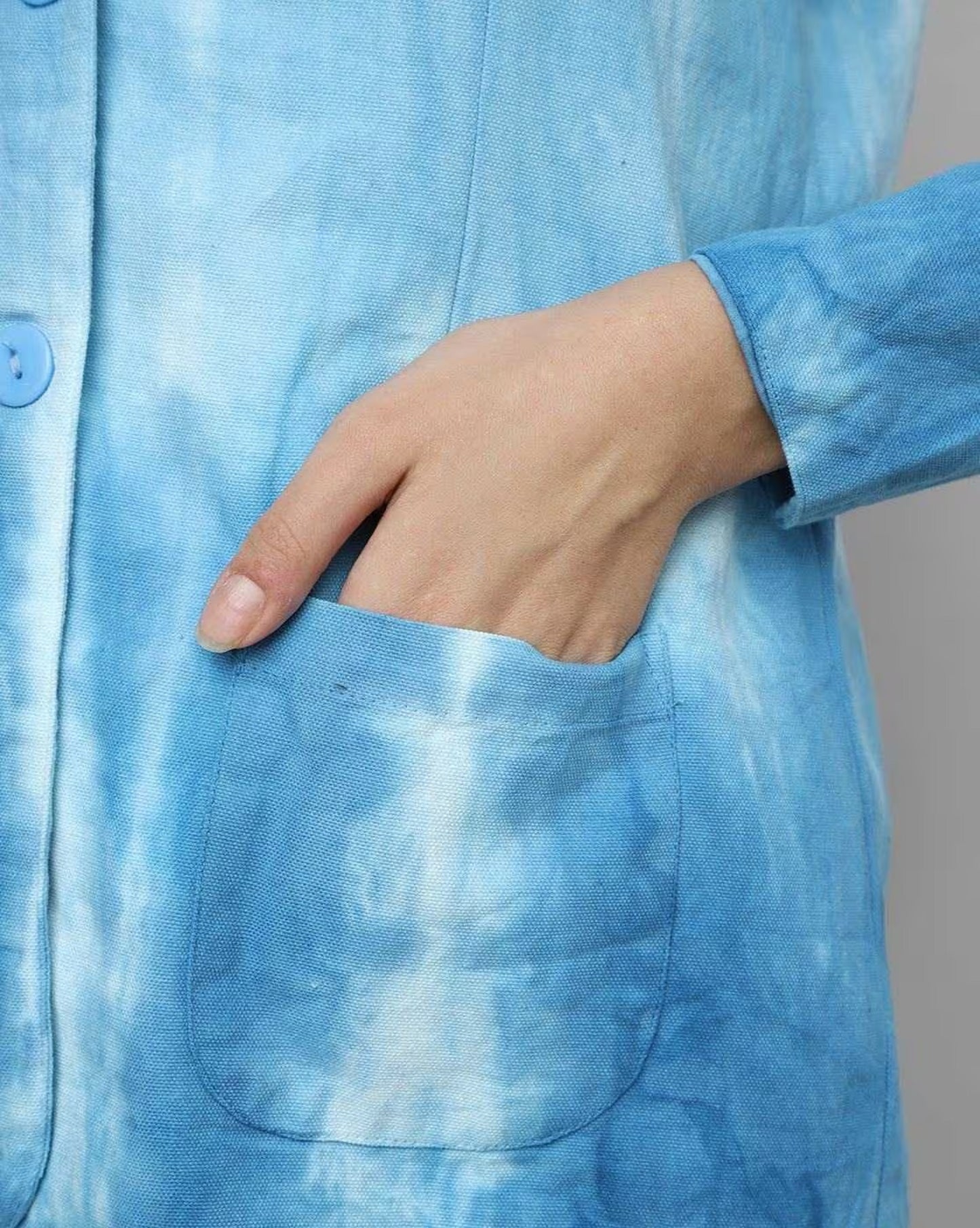 Tie & Dye Single Breasted Blazer