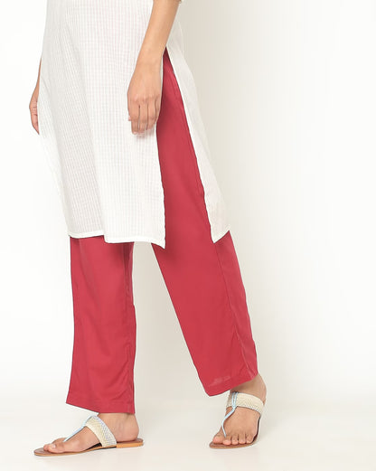 Sakura Relaxed Fit Palazzo with Drawstring Waist