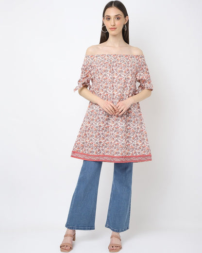 Floral Print A-Line Tunic