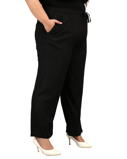 Chevron Print Palazzo Pants with Insert Pockets