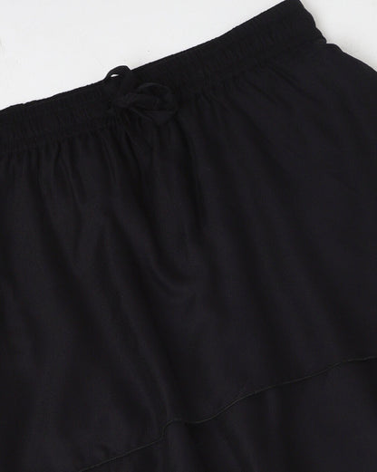 A-Line Skirt with Elasticated Drawstring Waist