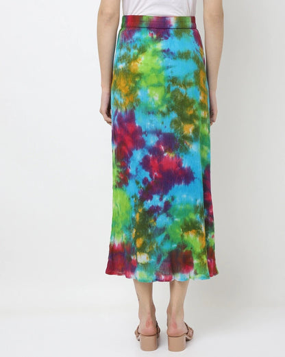 Tie & Dye A-Line Skirt