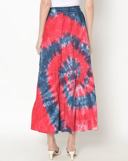 Tie & Dye Tiered Maxi skirt