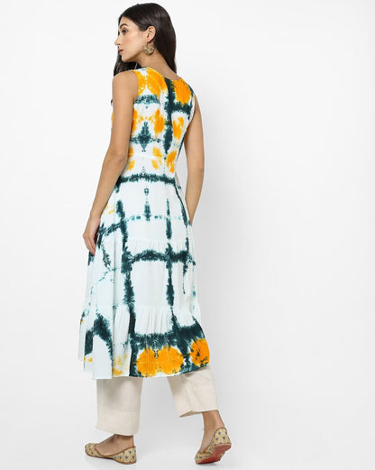 Sakura Tie & Dye A-line Dress