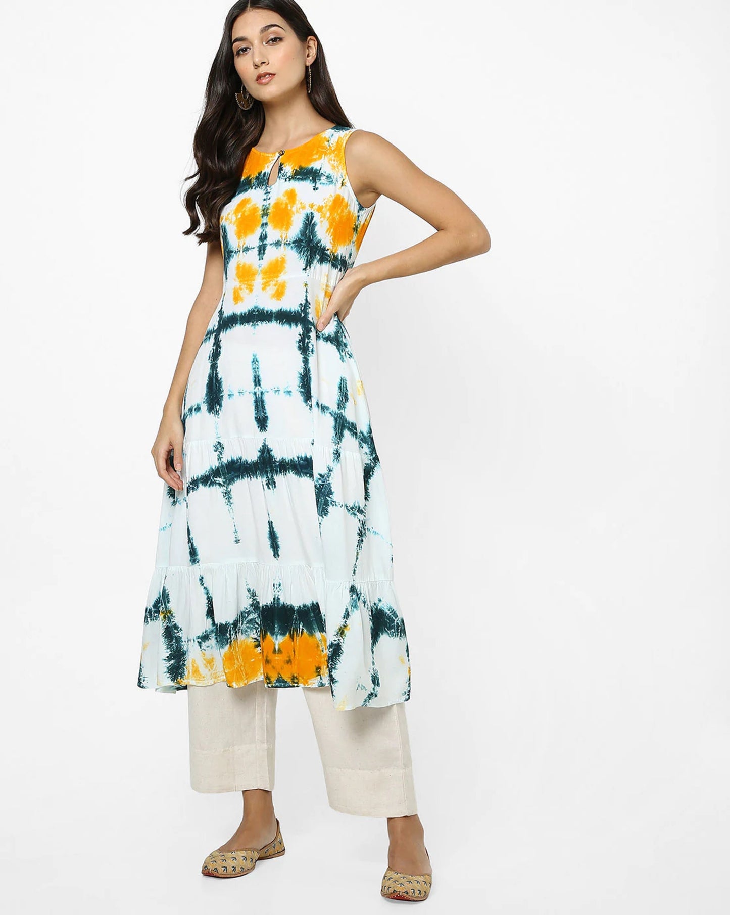 Sakura Tie & Dye A-line Dress