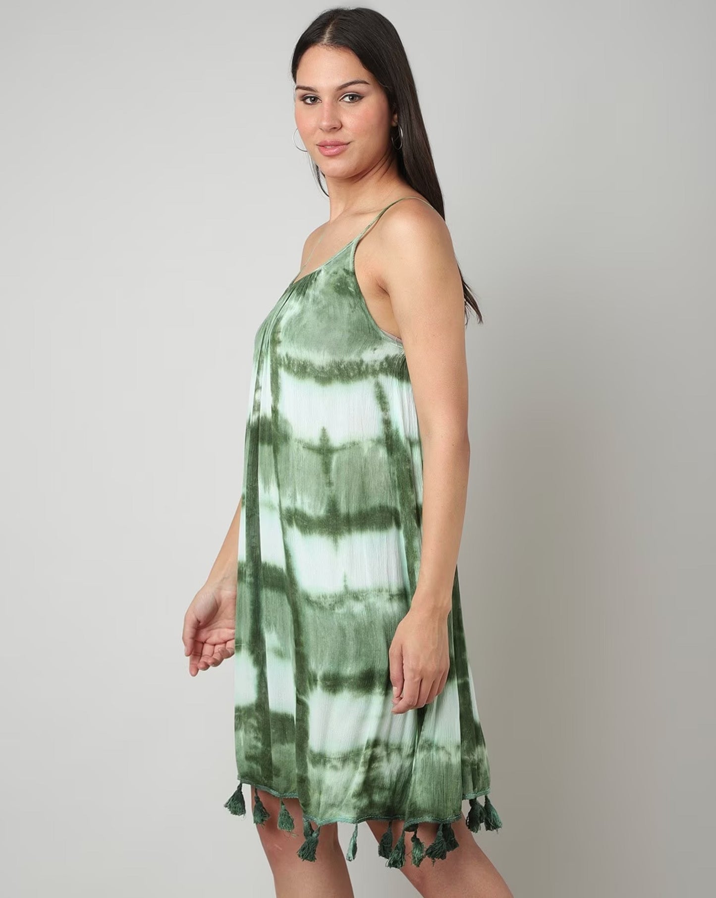 Tie & Dye Dress with Tassels