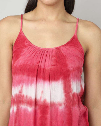 Tie & Dye Dress with Tassels