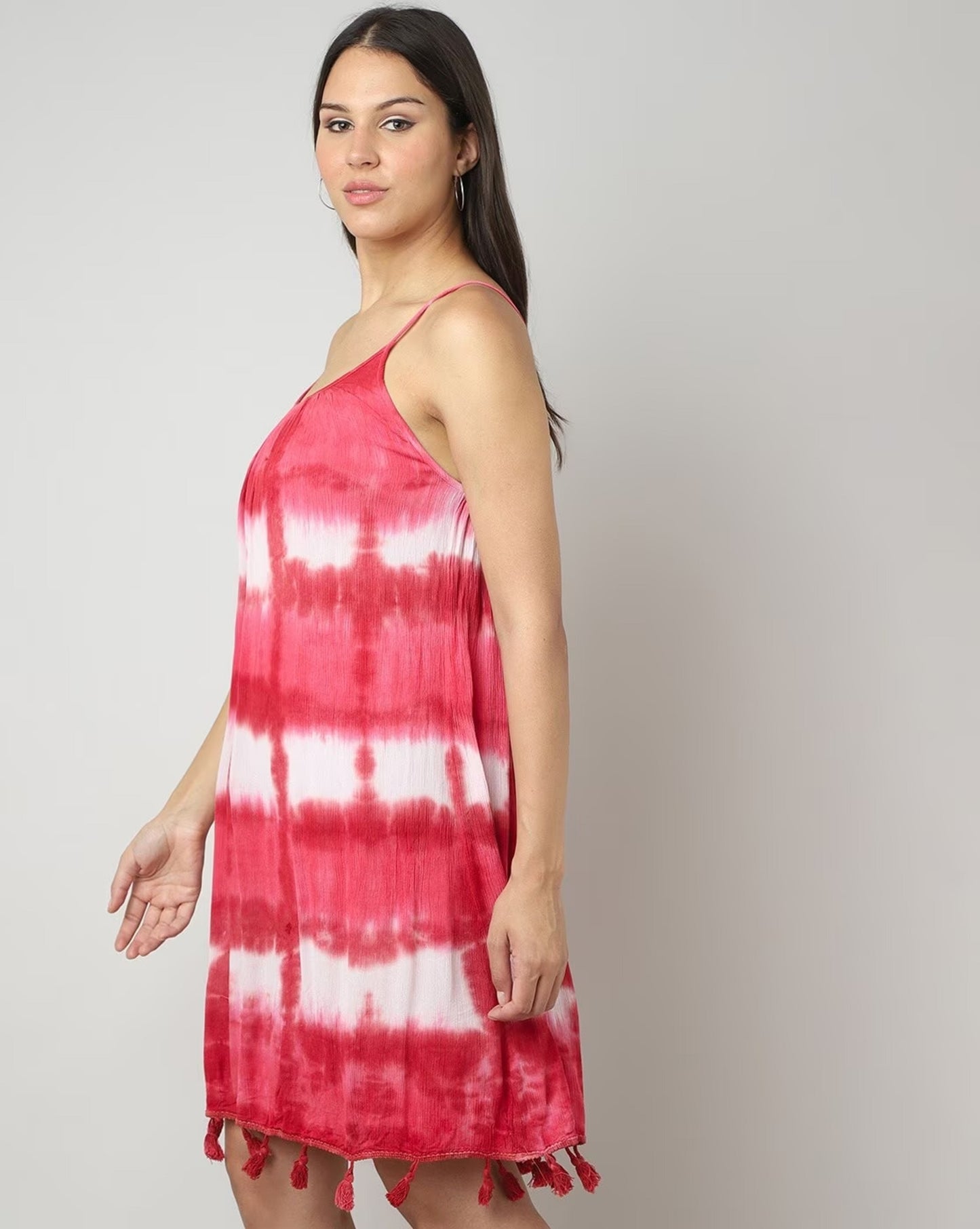 Tie & Dye Dress with Tassels