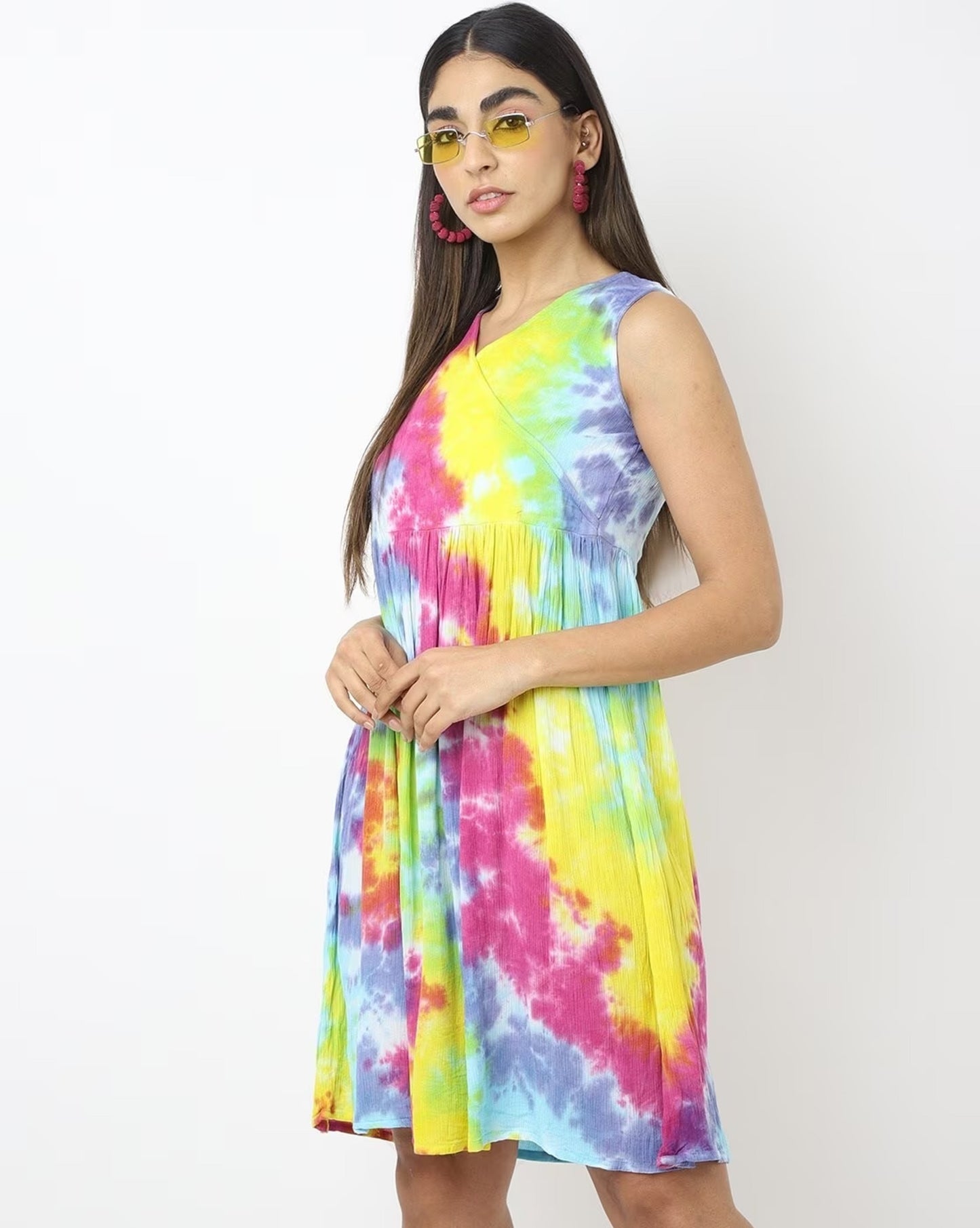 Sakura Tie & Dye Skater Dress