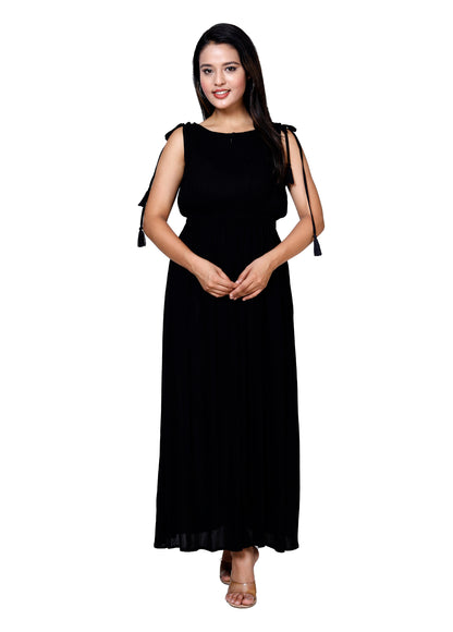 Classic Black Maxi Dress by Sakura