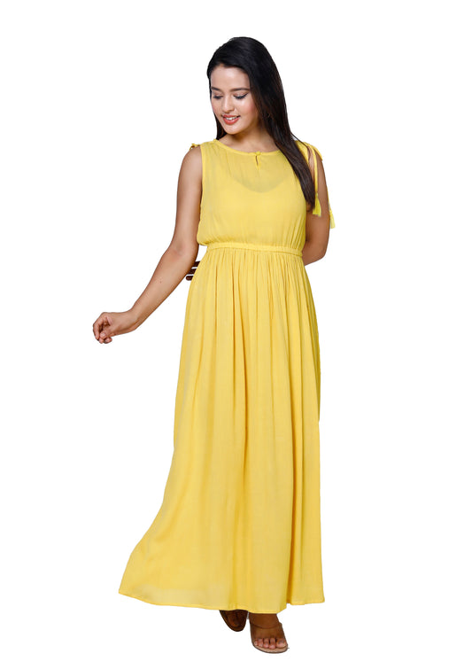 Sunny Yellow Maxi Dress by Sakura
