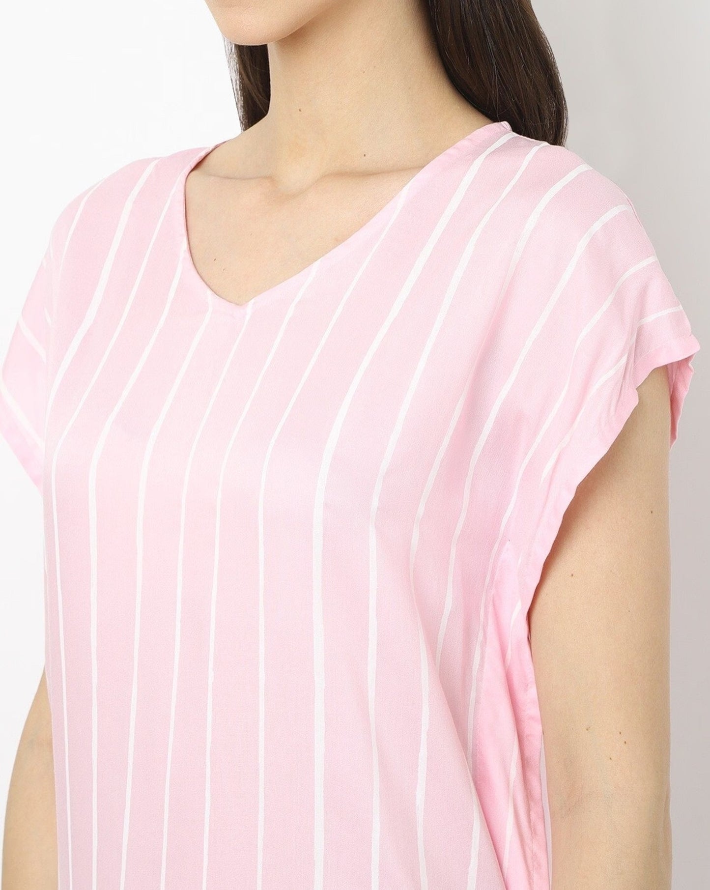 Striped V-Neck Top