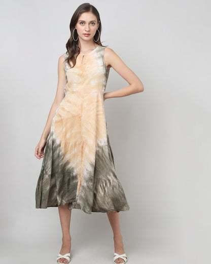 Tie & Dye A-Line Dress