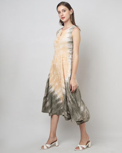 Tie & Dye A-Line Dress