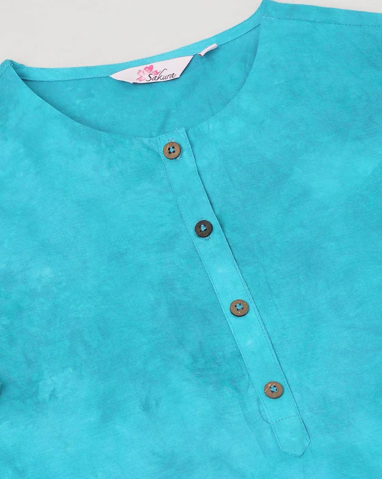 Tie & Dye Round-Neck A-Line Kurta