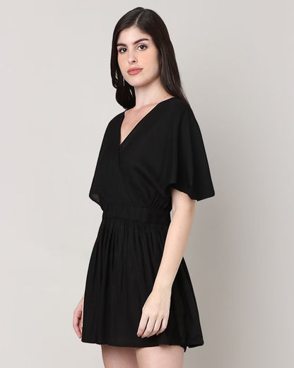 Women Wrap Playsuit