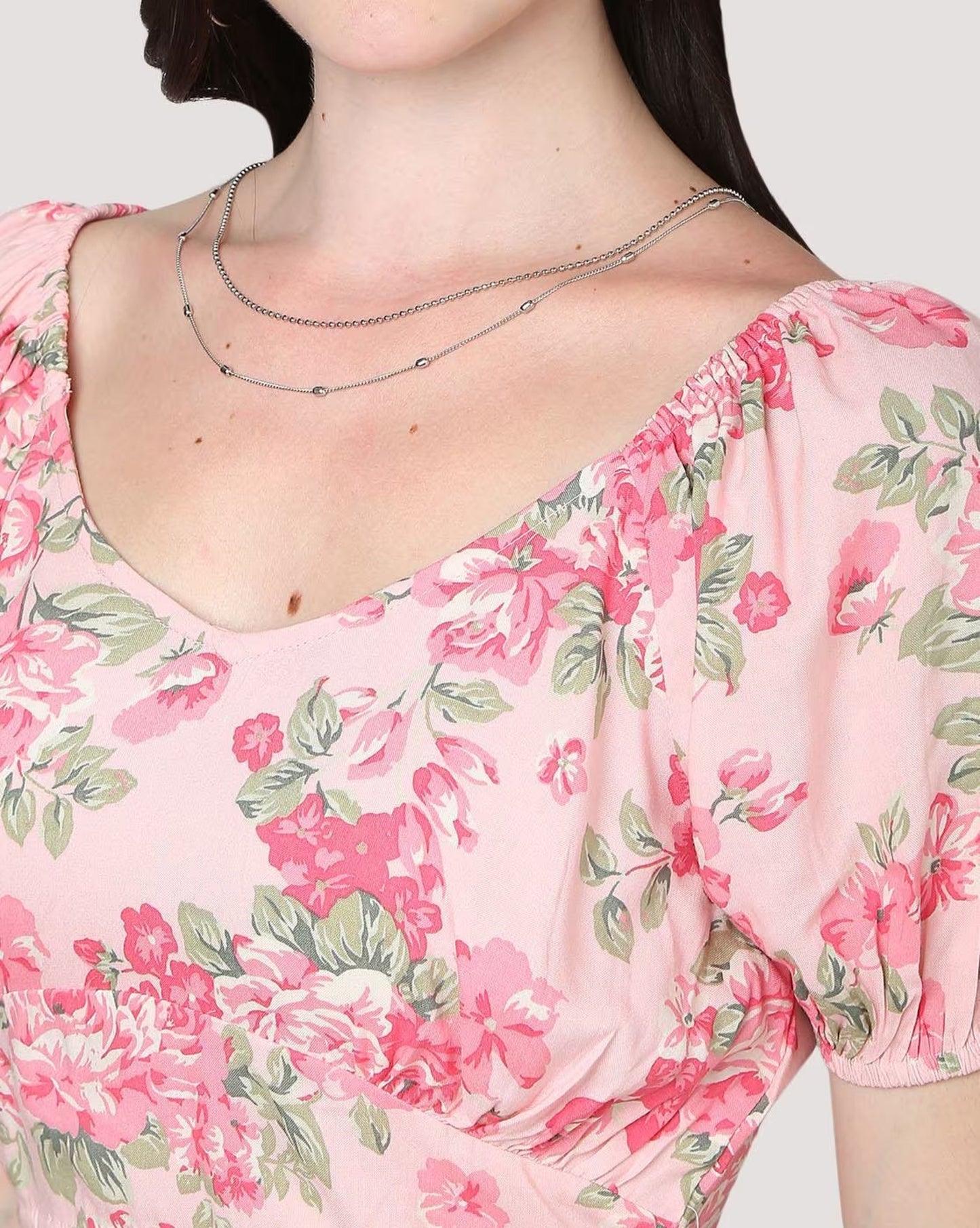 Women Floral Printed Crop Top