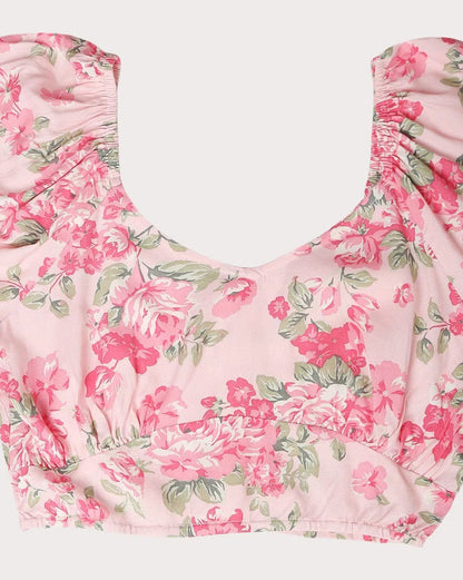 Women Floral Printed Crop Top