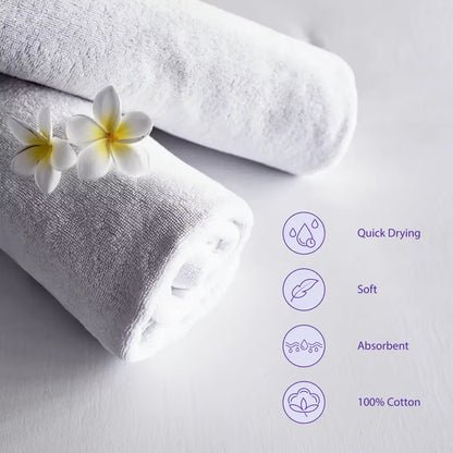 Sakura Beige Cotton Terry Bath Towel - 70x140 cm, 500 GSM