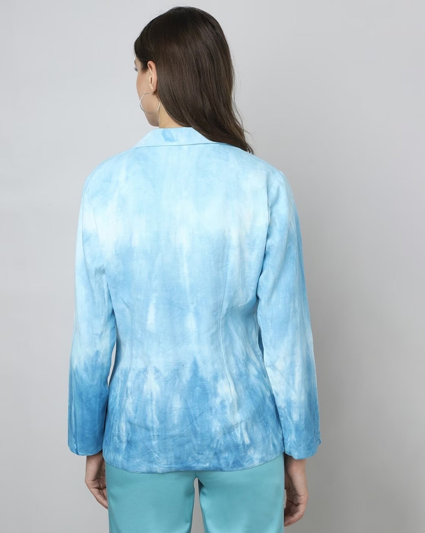 Tie & Dye Single Breasted Blazer