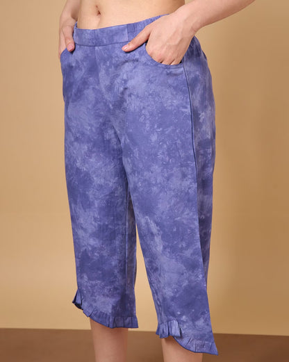 Tie & Dye Cotton Capris