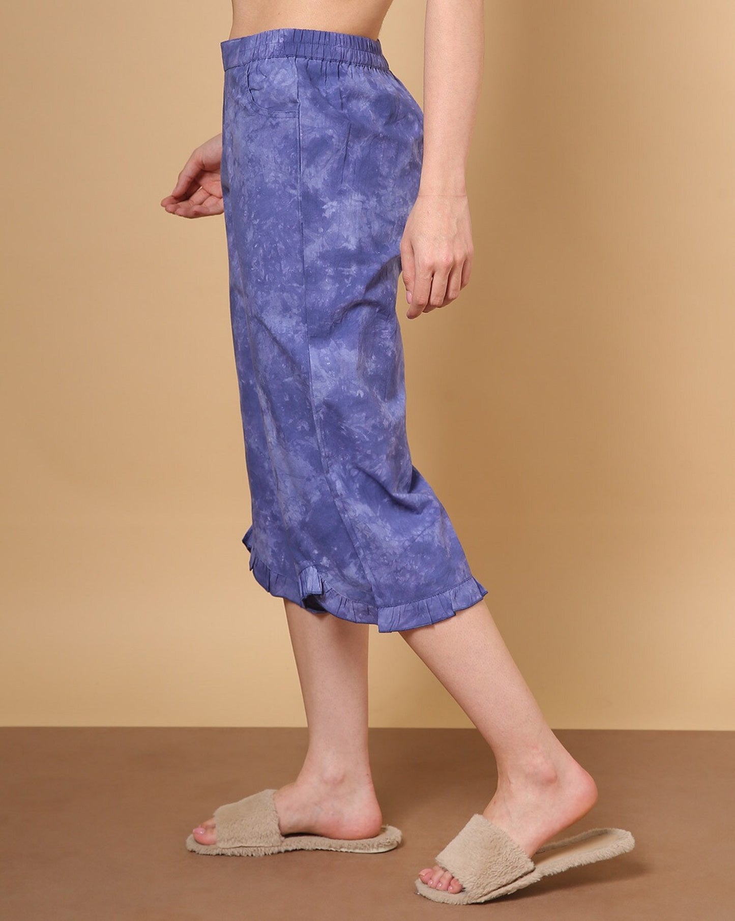 Tie & Dye Cotton Capris