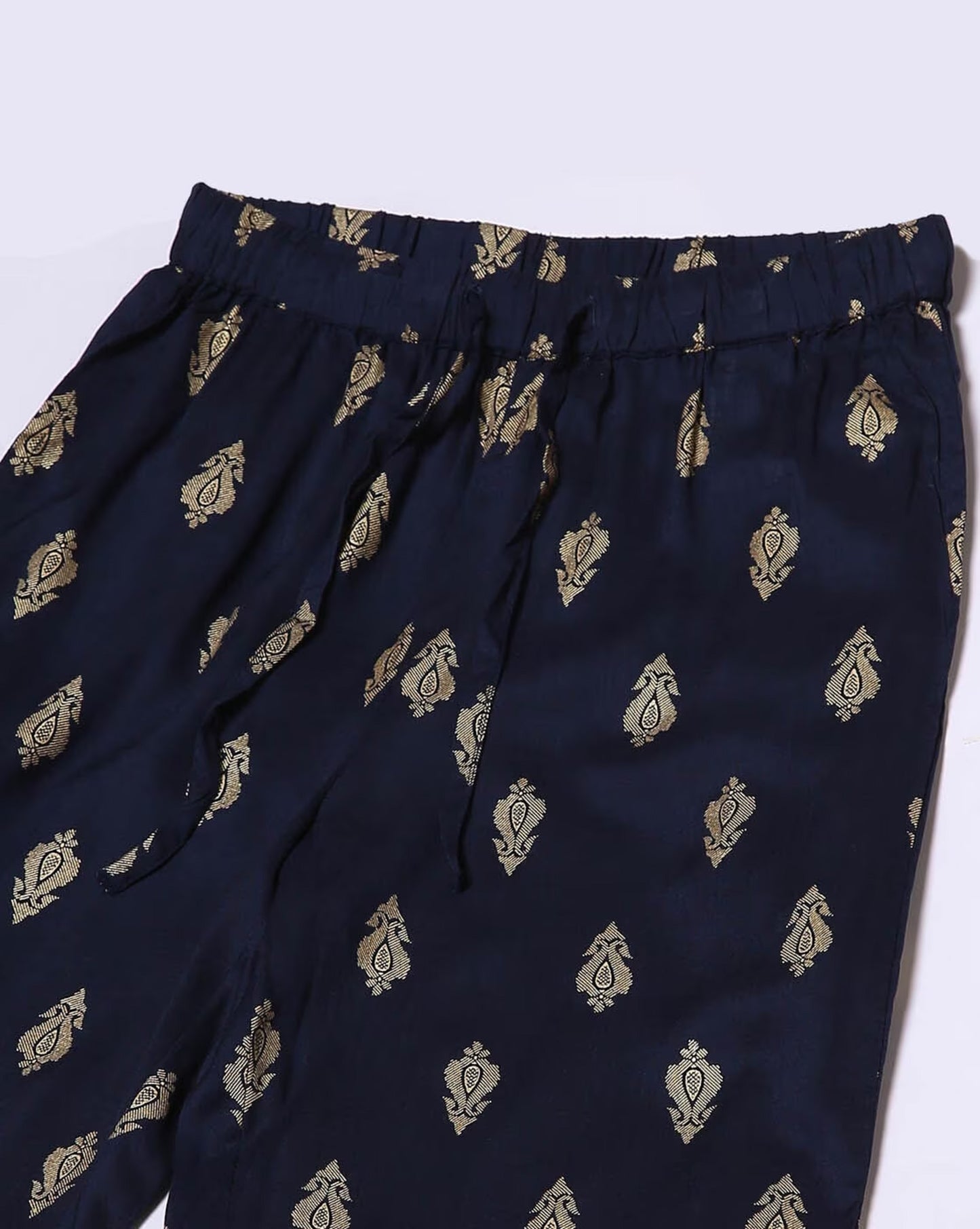 Block Print Capris with Drawstring