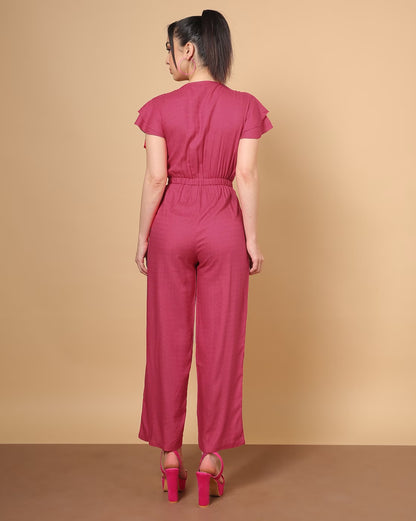 Jumpsuit with Front Tie-Up