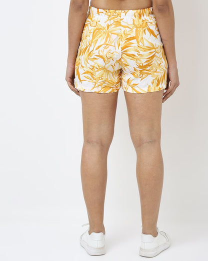 Printed Shorts with Drawstring Waist