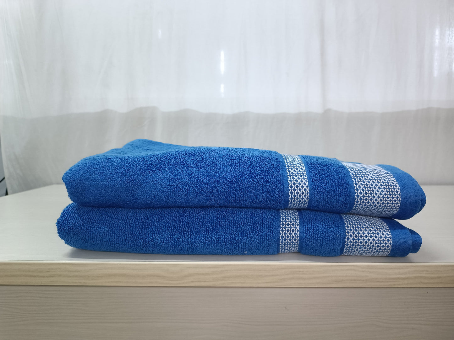 Sakura Royal Blue Cotton Terry Bath Towel - 70x140 cm, 500 GSM