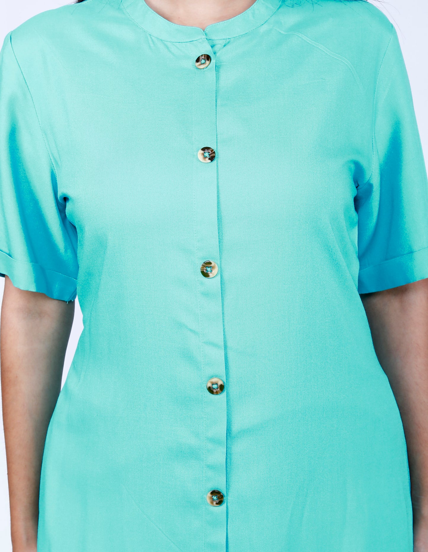 Sakura Sea Green Liva Viscose Rayon Kurta with Pocket